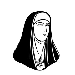 Catherine of Siena (1347-1380) portrait - obrazy, fototapety, plakaty