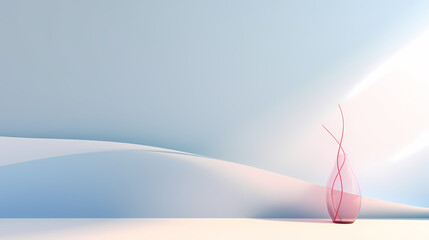 3D rendering minimalist interior room, empty room, minimalist style interior background