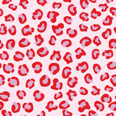 Seamless pattern of leopard skin motif in vector for background, wallpaper, fabric, wrapping, etc.
