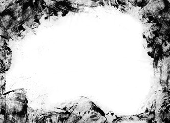 Fondo abstracto grunge con suciedad, textura marco en negro, recurso banner con efecto enmarcado. Espacio para texto o imagen.	
 - obrazy, fototapety, plakaty