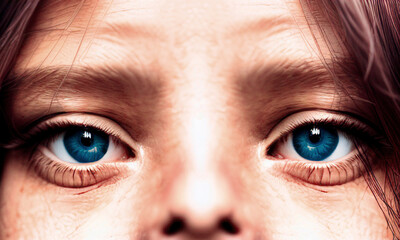 Fototapeta premium Close-up of a woman's eyes