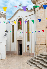 Church of Saint Maria Annunziata next to the Mother Church in Locorotondo, province of Bari, Puglia, Italy.