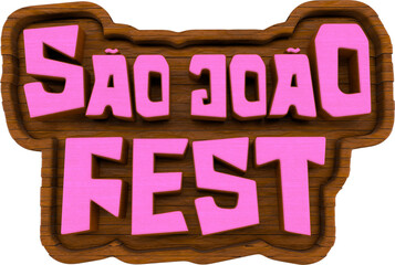 SELO 3D PARA COMPOSIÇÃO FESTA JUNINA © JessicaMiriam