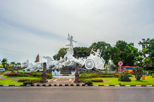Satria gatotkaca sculpture in Bali, Indonesia.