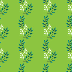 Free vector leaves pattern background