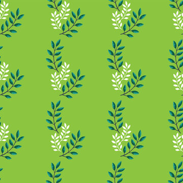 Free vector leaves pattern background