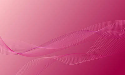 abstract pink smooth lines wave curves on gradient background