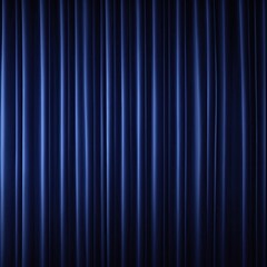 Obraz premium Dark Blue curtains texture background, wave lines background