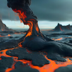 fire in the volcano