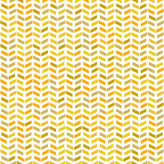 Geometric vector pattern with golden arrows. Geometric modern ornament. Seamless abstract background - 699624973