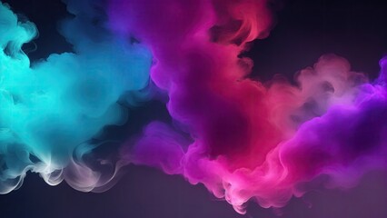 Smoke of different colors blasting and combining wallpaper, colorful smoke background wallpaper - obrazy, fototapety, plakaty
