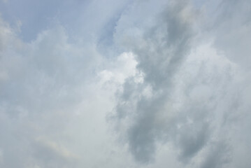 Blue sky and tiny white clouds for background.
