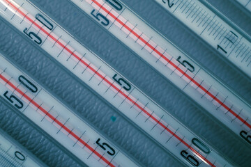 thermometers scale, laboratory science. texture for wallpaper