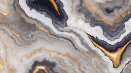 Fototapeta premium Gray and golden Glitter Agate texture background