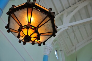 Old Chandelier in The University Hall of University of Hong Kong