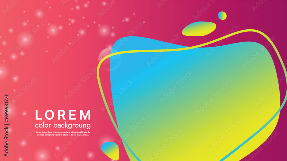 Fototapete this abstract illustration features a modern and colorful design that impresses with geometric shape