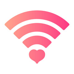 wifi signal gradient icon