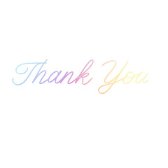 colorful thank you note
