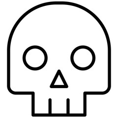 Skull Line Icon