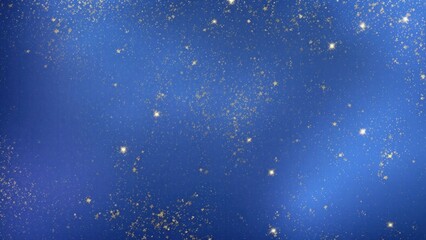 Obraz premium Blue and Gold Foil Glitter Texture Background