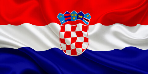 croatian national flag of Croatia