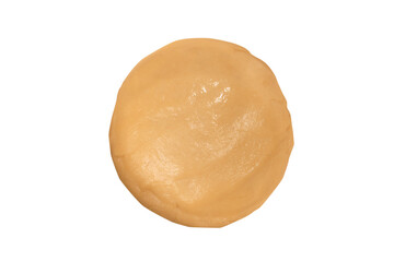 Raw dough isolated on a white background.