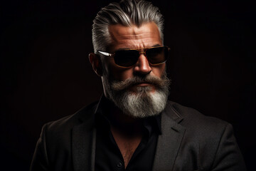 Obraz premium Generative AI picture of secret agent spy person modern film style killer detective soldier