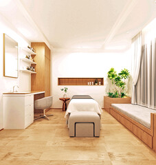 Massage Room, ^d Rendering