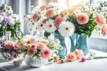 Foto op Plexiglas flowers in vase © Zoraiz