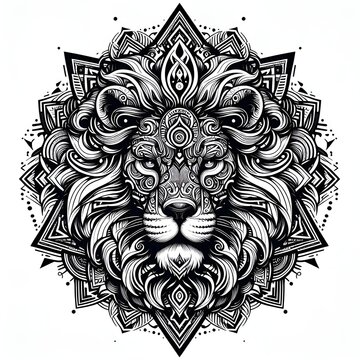 Cool Rasta Lion Tattoo Design