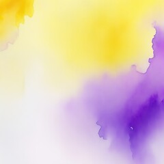 Yellow and purple watercolor texture background wallpaper