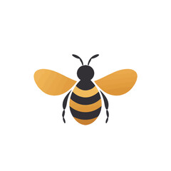 Bee logo design vector template. Honey bee icon. Honey bee icon.