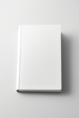 Isolated Blank White Book Cover Mockup