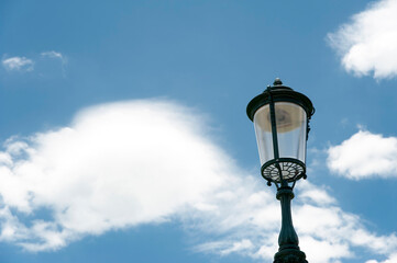 Fototapeta na wymiar Lamp and sky
