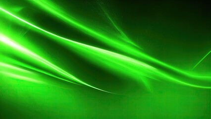 Abstract Green background with dynamic light effect