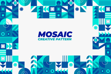 Business stationary mosaic background