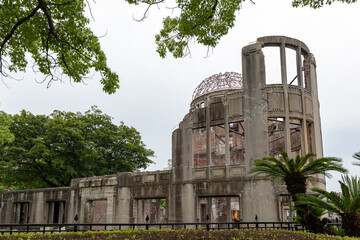 Atomic Bomb Dome memorial building in Hiroshima,Japan
