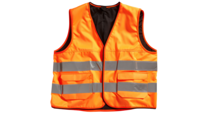 Safety Vest Jacket, Isolated Security, on white background