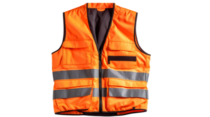 Safety Vest Jacket, Isolated Security, on white background