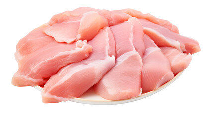 Fresh raw chicken isolated on transparent background,PNG image. 