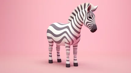 Poster zebra isolated © Anthony