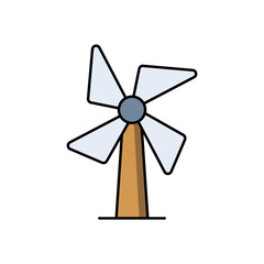 Wind Mill, icon, green energy, sustainability, eco-friendly, turbine, renewable, power, innovation, technology, environment, climate action, clean, electricity, wind farm, futuristic, symbol,