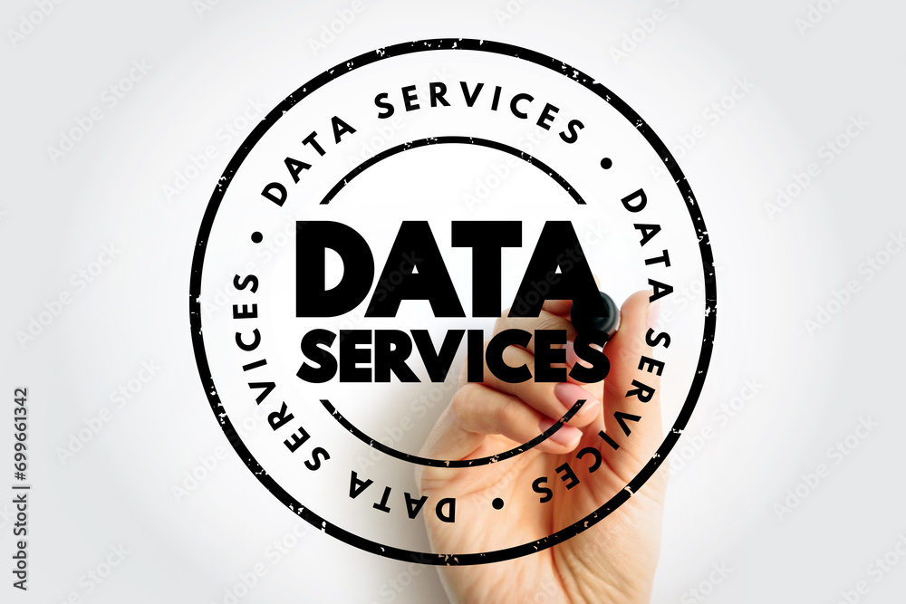 Poster data services - self-contained units of software functions that give data characteristics it doesn't