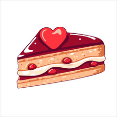 linzer torte slice of cherry pie on the kitchen table