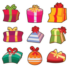 set of gift boxes
