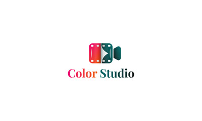 Fototapeta premium Film Coloring Studio Logo