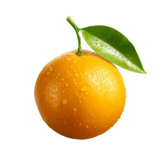 orange with leaves