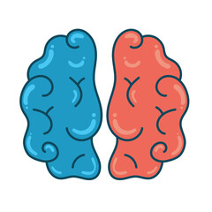 Brain Icon Vector Illustration. Logo Templates.