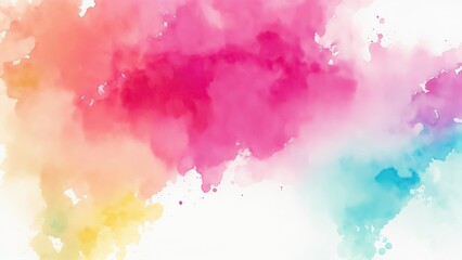 Obraz premium Colorful Bleeding Watercolor texture Background
