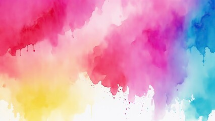 Obraz premium Colorful Bleeding Watercolor texture Background